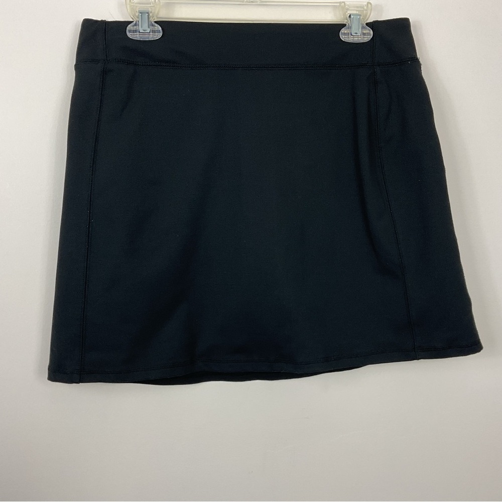 Lands’ End Black Tall Skort Womens MT